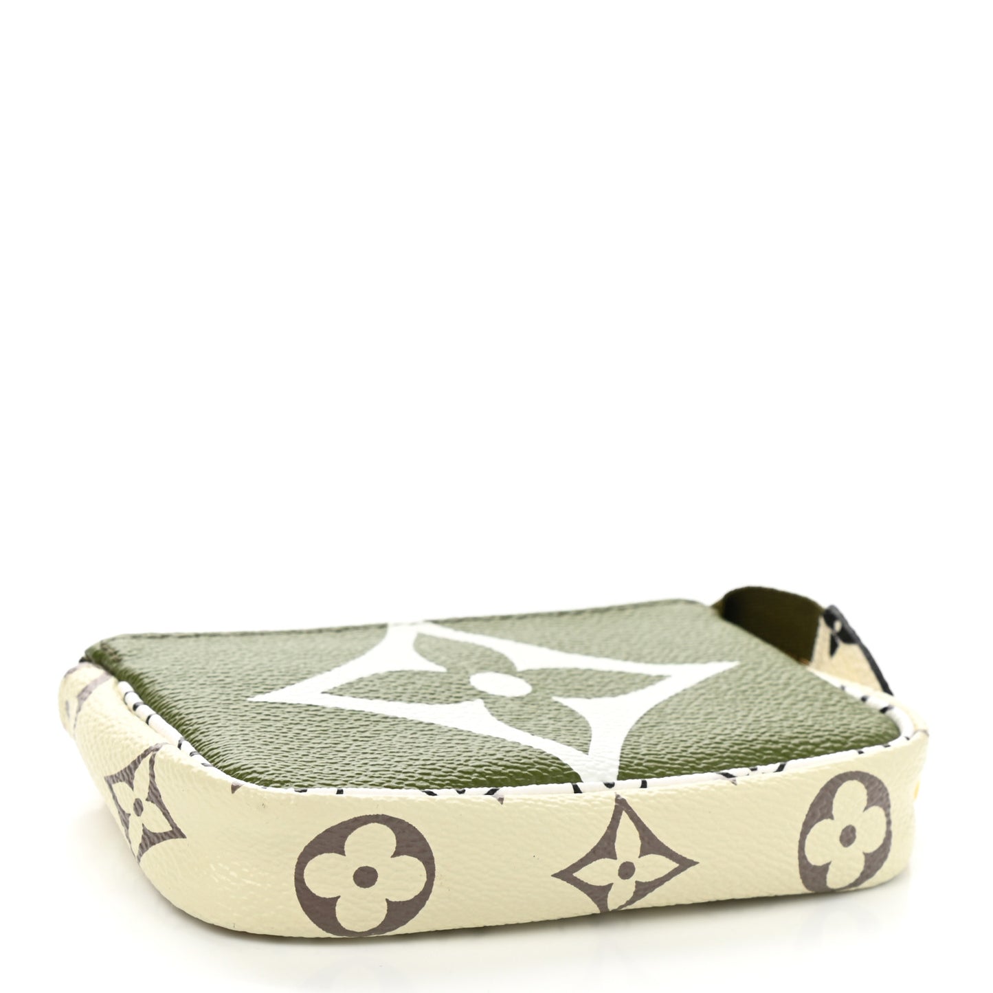 Monogram Giant Micro Pochette Accessories Kaki White