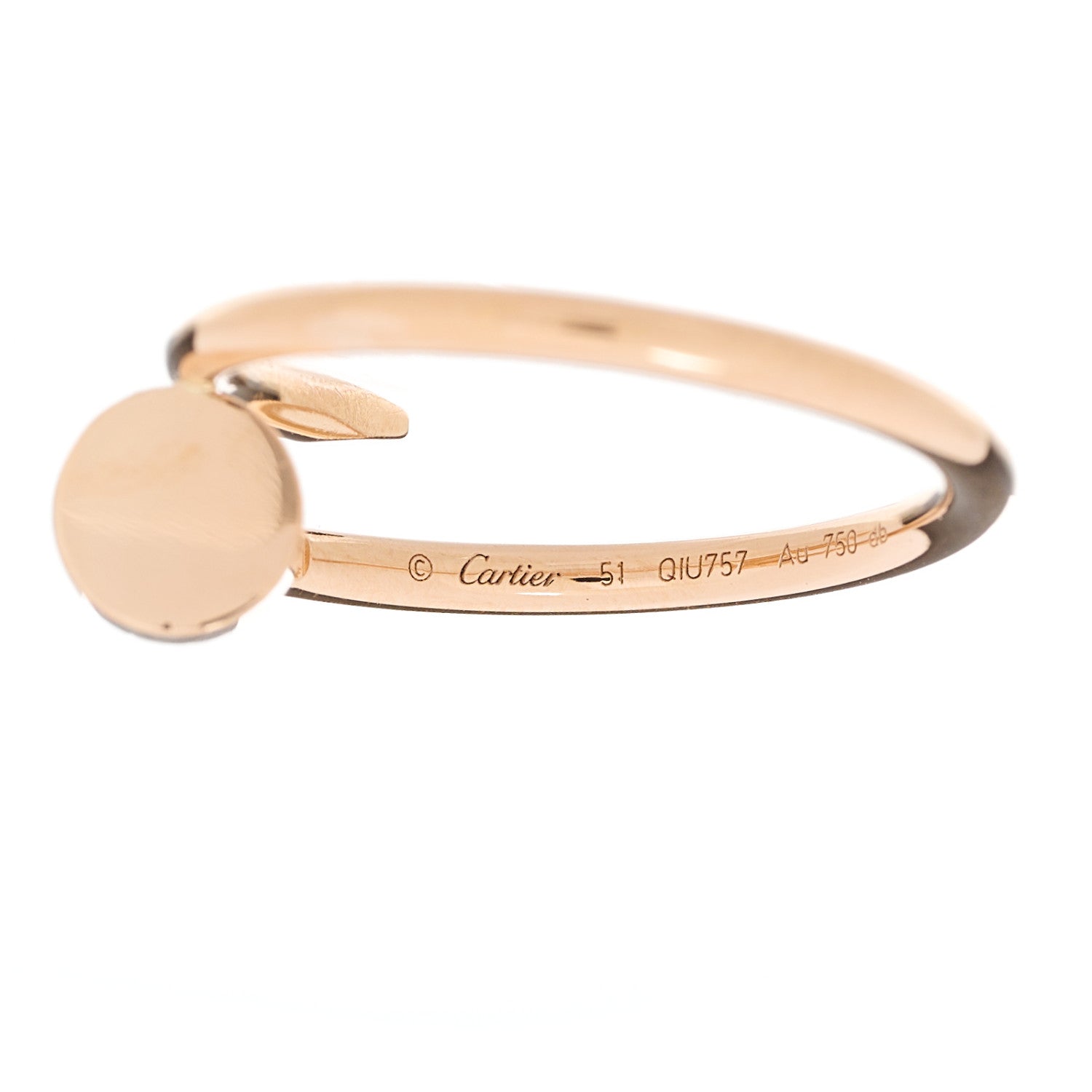Cartier 18K Pink Gold Small Juste Un Clou Ring 51 5.75 4 of 5