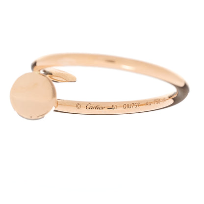 Cartier 18K Pink Gold Small Juste Un Clou Ring 51 5.75 4 of 5