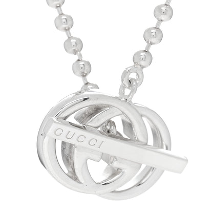 Gucci Sterling Silver Interlocking G Brit Toggle Necklace 4 of 4