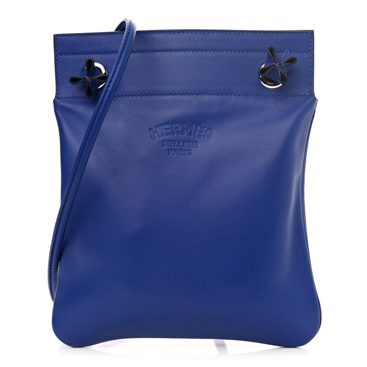 Hermes Milo Lambskin Swift Mini Aline Bleu Electrique 1 of 11