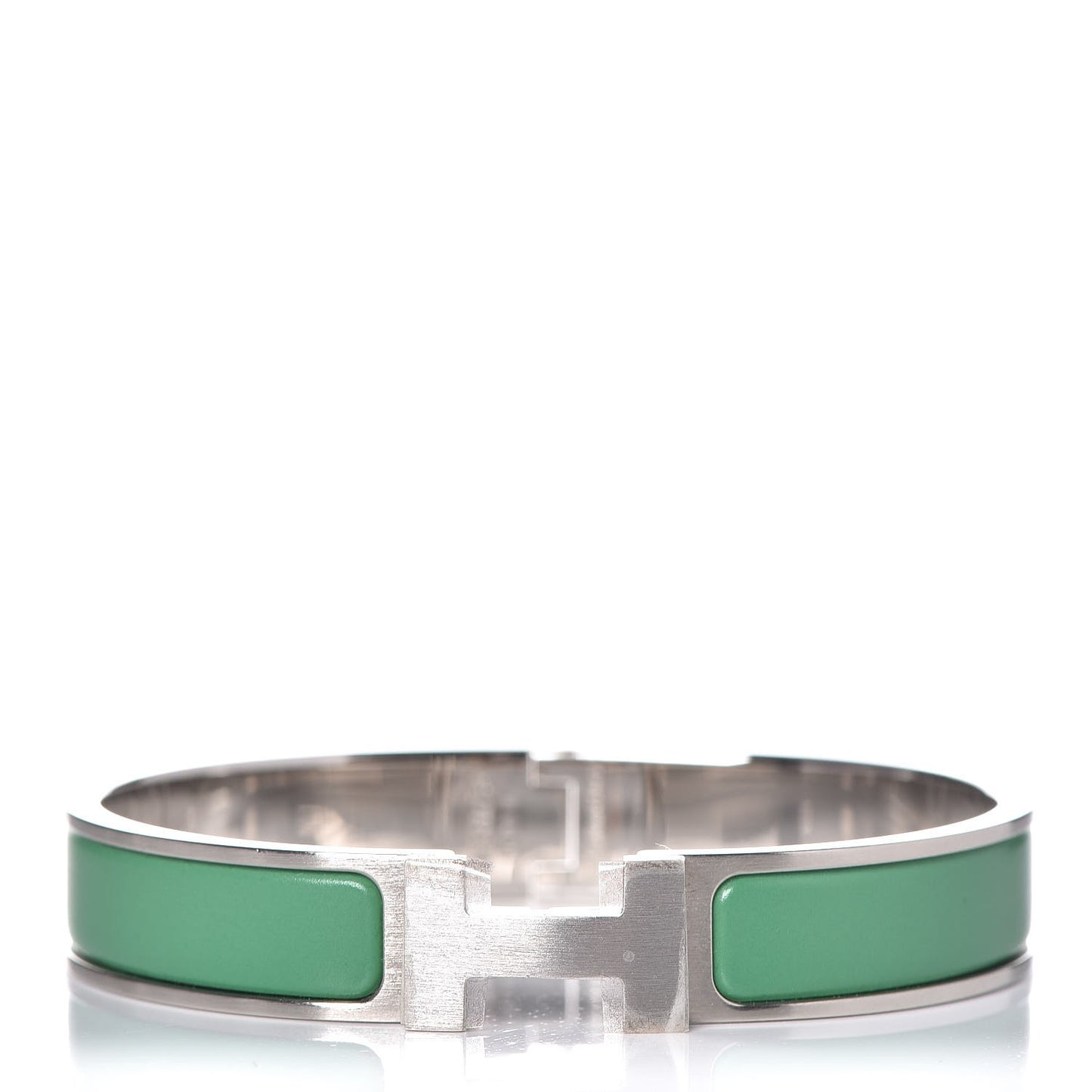 Matte Enamel Narrow Clic Clac HH Bracelet GM Bambou