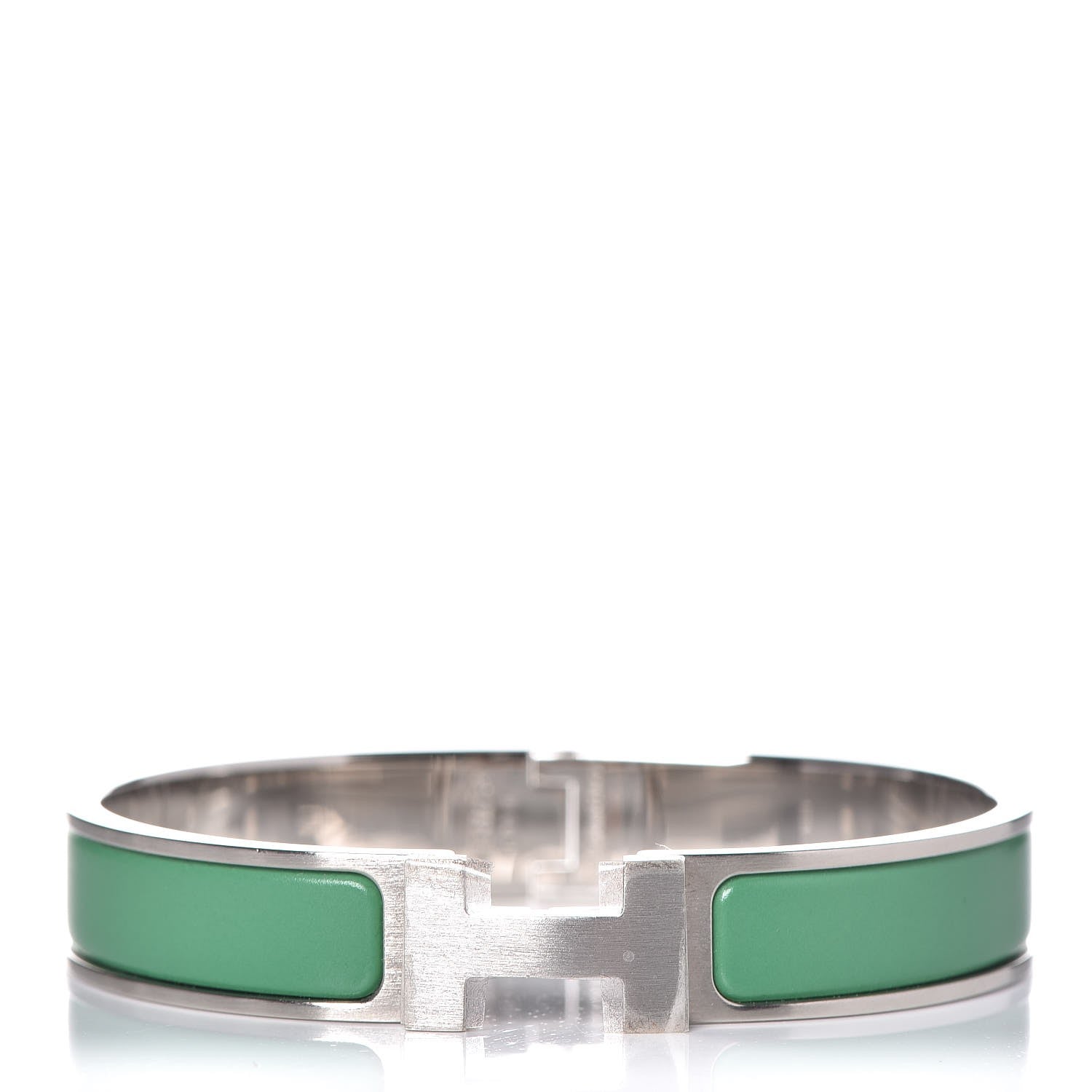 Hermes Matte Enamel Narrow Clic Clac HH Bracelet GM Bambou 1 of 5