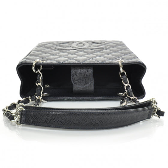 Caviar Petit Shopping Tote PST Navy