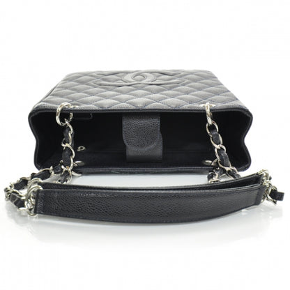 Chanel Caviar Petit Shopping Tote PST Navy 5 of 13