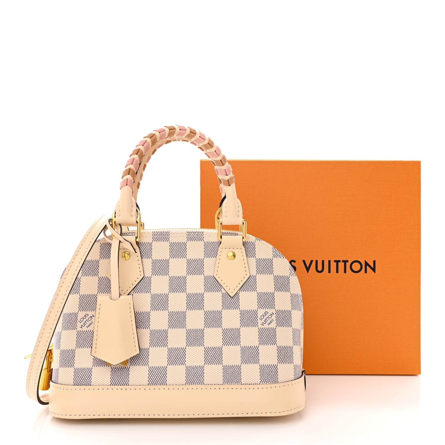 Louis Vuitton Damier Azur Braided Alma BB 10 of 10