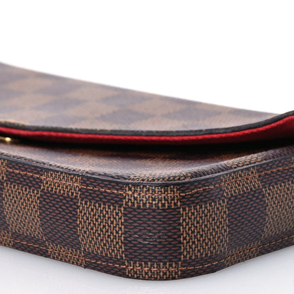 Louis Vuitton Damier Ebene Pochette Felicie Chain Wallet 11 of 14