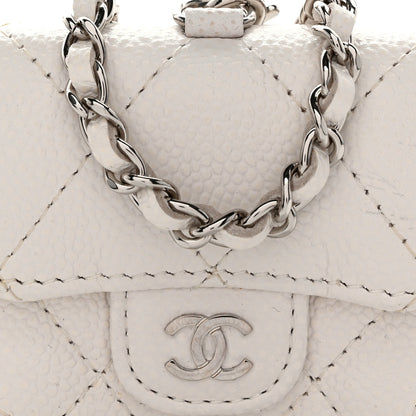 Chanel Caviar Quilted Airpods Pro Case White 8 of 10