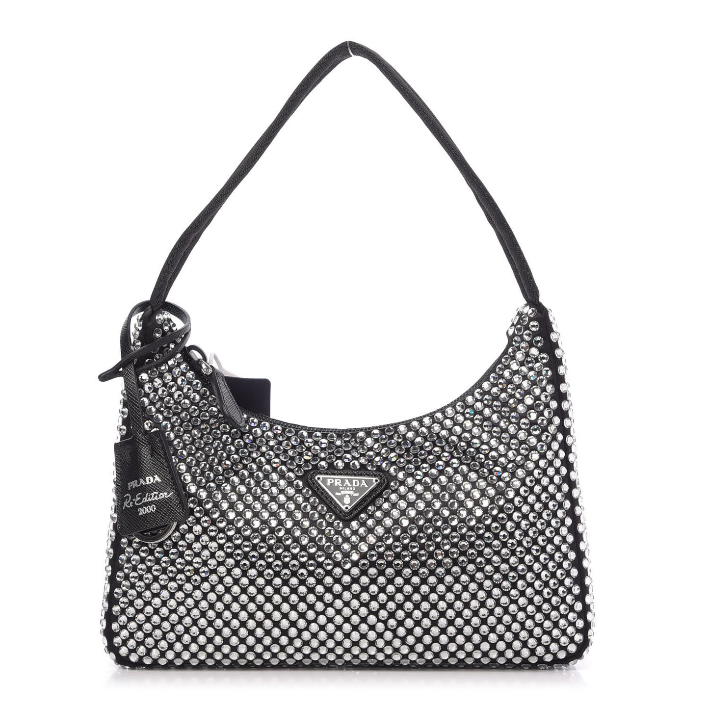 Satin Crystal Mini Re-Edition 2000 Bag Cristal