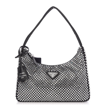 Prada Satin Crystal Mini Re-Edition 2000 Bag Cristal 1 of 10