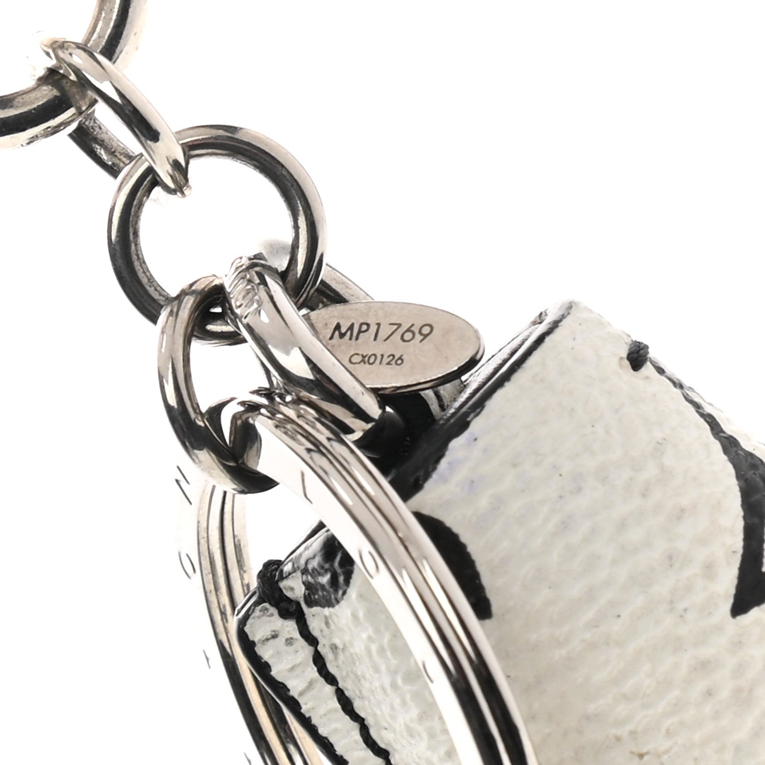 Louis Vuitton Monogram Tassel Bag Charm White 5 of 5