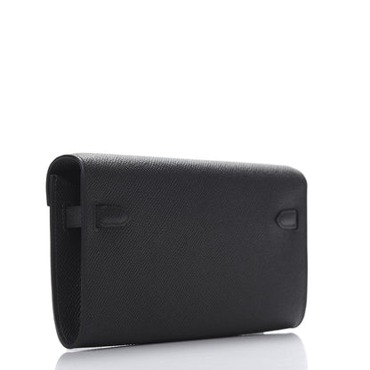Hermes Epsom Kelly Wallet To Go Black 4 of 8