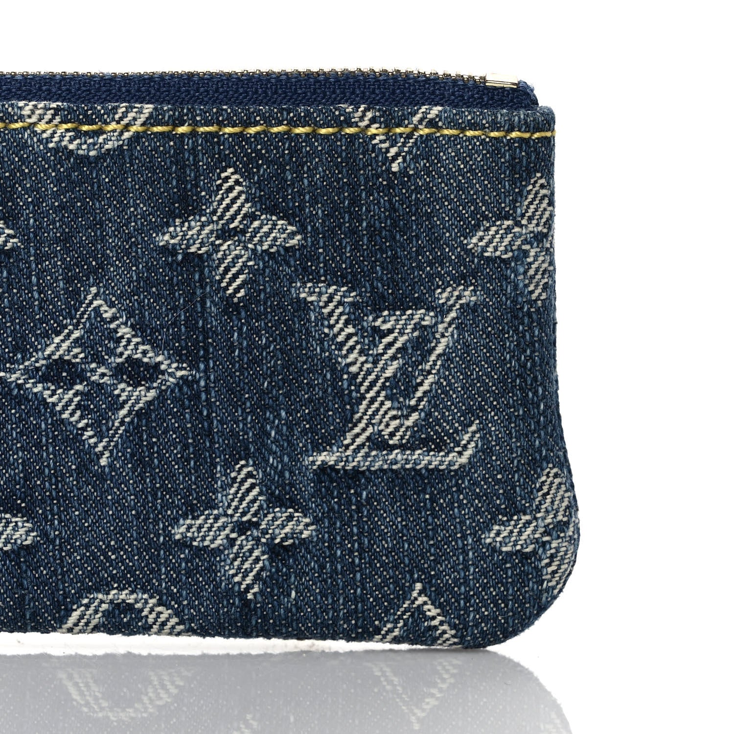 Louis Vuitton Monogram Denim Key Pouch Blue 7 of 7