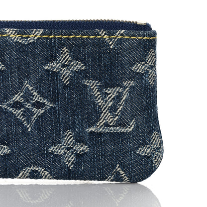 Louis Vuitton Monogram Denim Key Pouch Blue 7 of 7