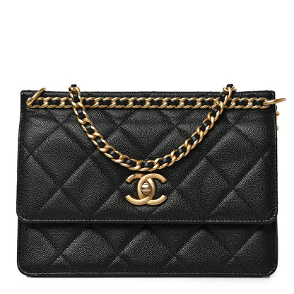 Chanel Caviar Quilted Small Chain Frame Flap Black 1 of 9
