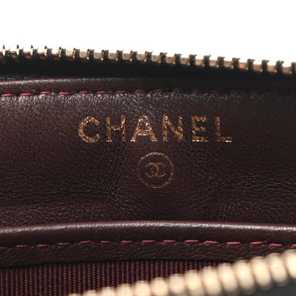 Chanel Lambskin Quilted Zip Pouch Black 7 of 10
