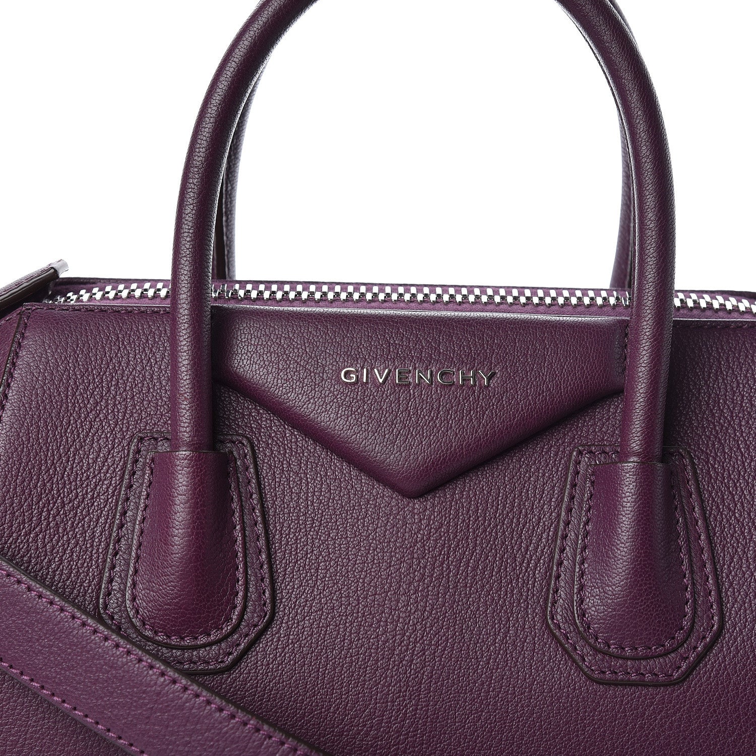 Givenchy Sugar Goatskin Small Antigona Dark Purple 10 of 10