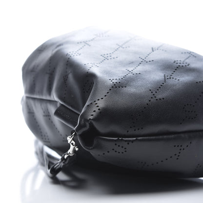 Stella McCartney Eco Alter Nappa Perforated Logo Mini Drawstring Backpack Black 7 of 9