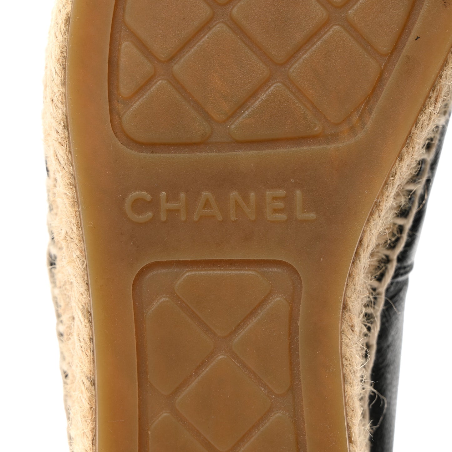 Lambskin CC Espadrilles 35 Black