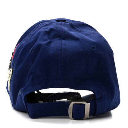 Gucci X MLB Cotton NY Yankees Baseball Hat 57-61 Blue 6 of 9