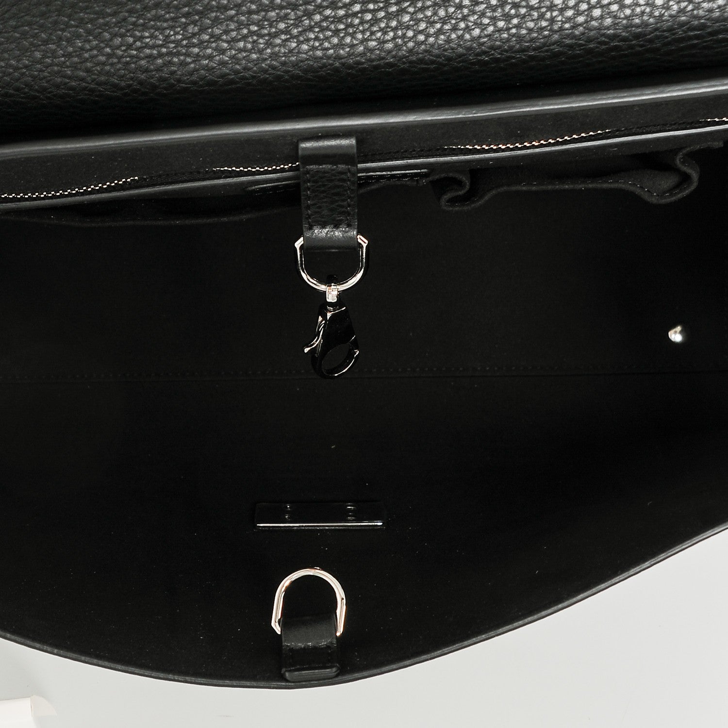 Givenchy Grained Calfskin Medium Shark Lock Satchel Black 5 of 6