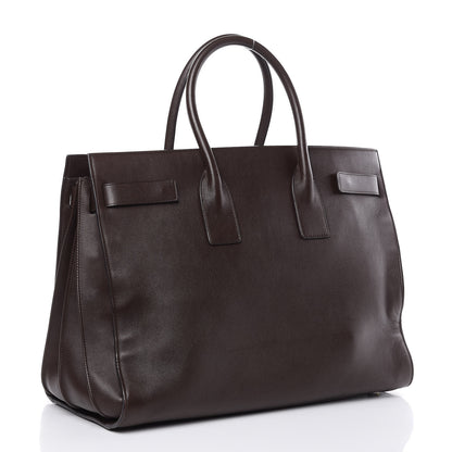 Saint Laurent Calfskin Large Sac De Jour Carryall Dark Brown 3 of 15
