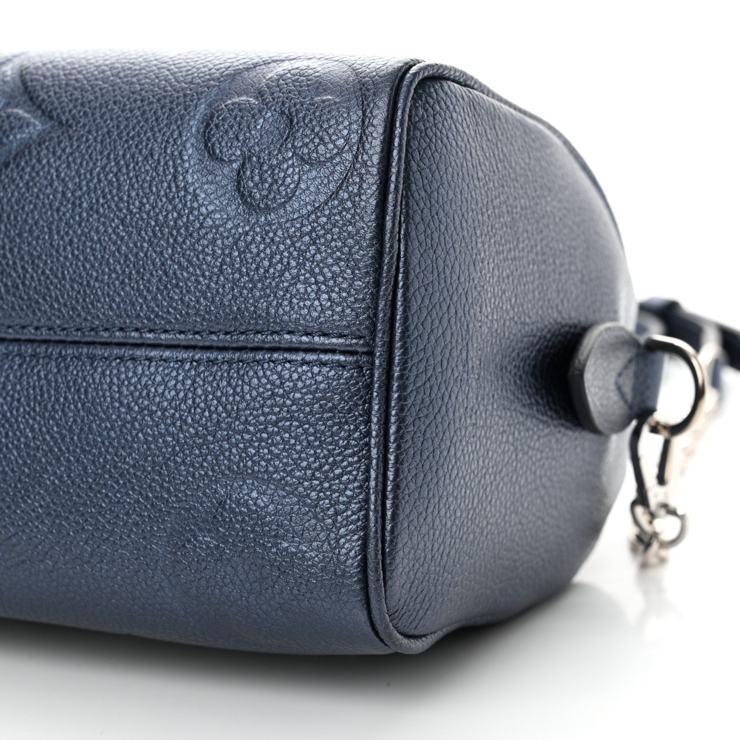 Louis Vuitton Metallic Empreinte Monogram Giant Speedy Bandouliere 20 Navy Nacre 9 of 10