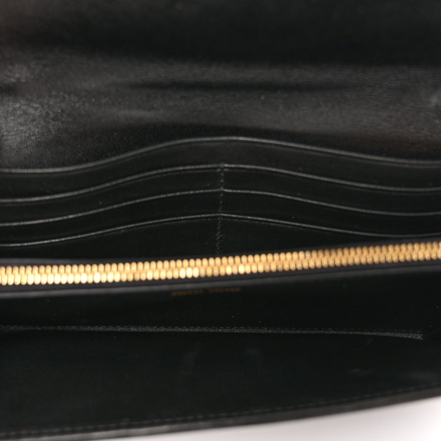Nappa Matelasse Wallet On Chain Black
