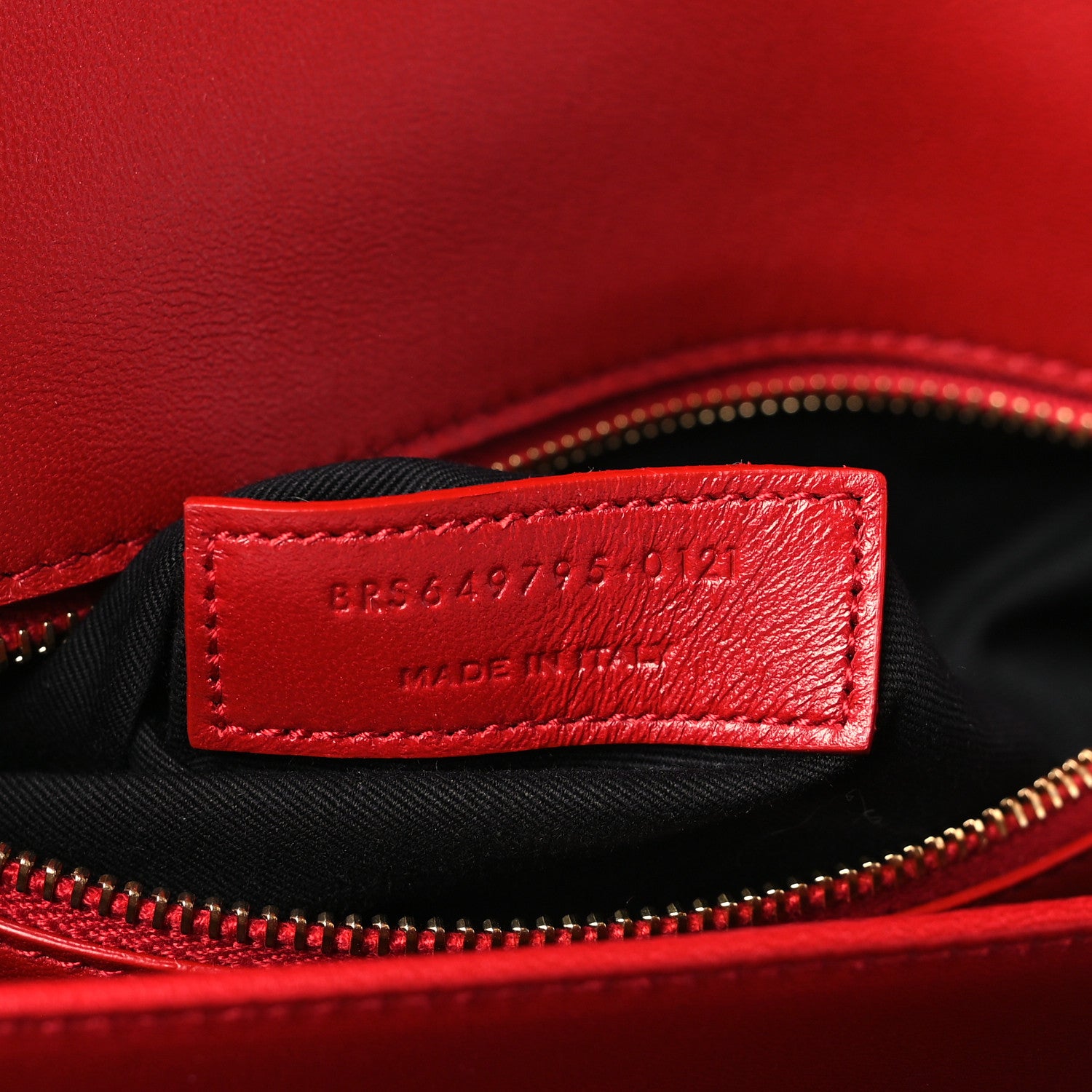 Saint Laurent Smooth Calfskin Le Maillon Satchel Rouge Eros 7 of 9