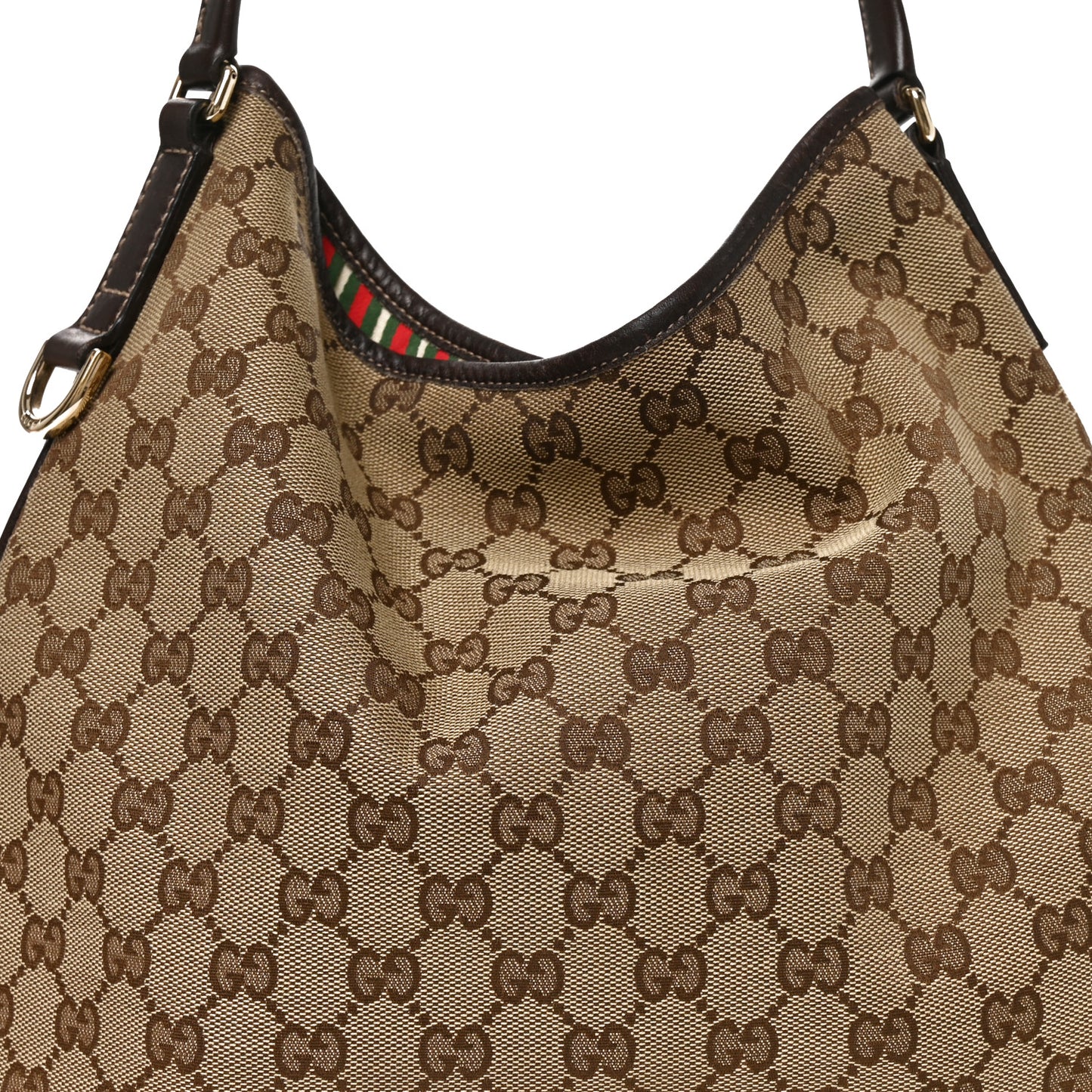 Monogram Medium New Britt Hobo Dark Brown