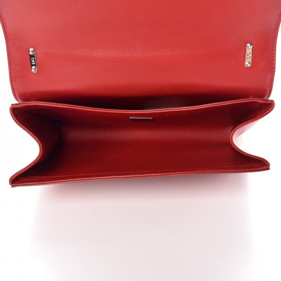 Nappa Matelasse Shoulder Bag Rosso