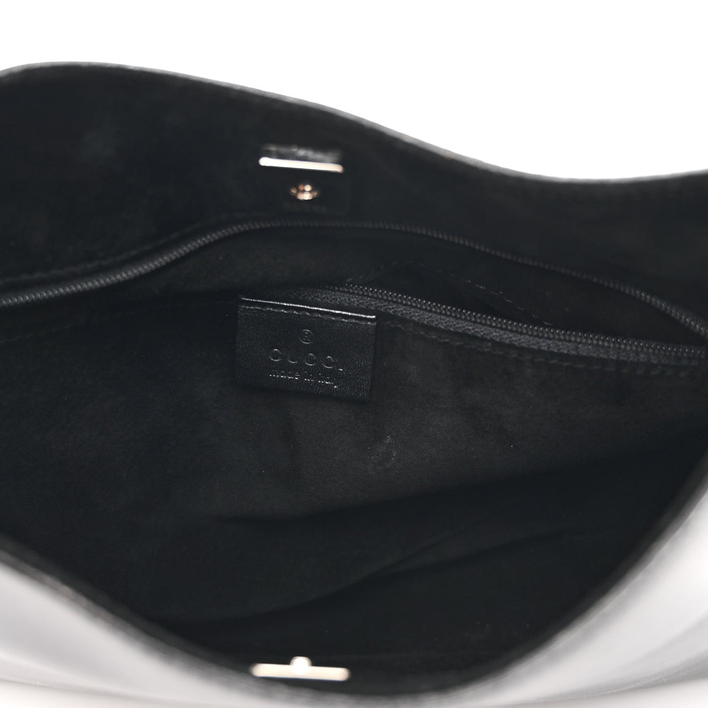 Calfskin Logo Hobo Bag Black