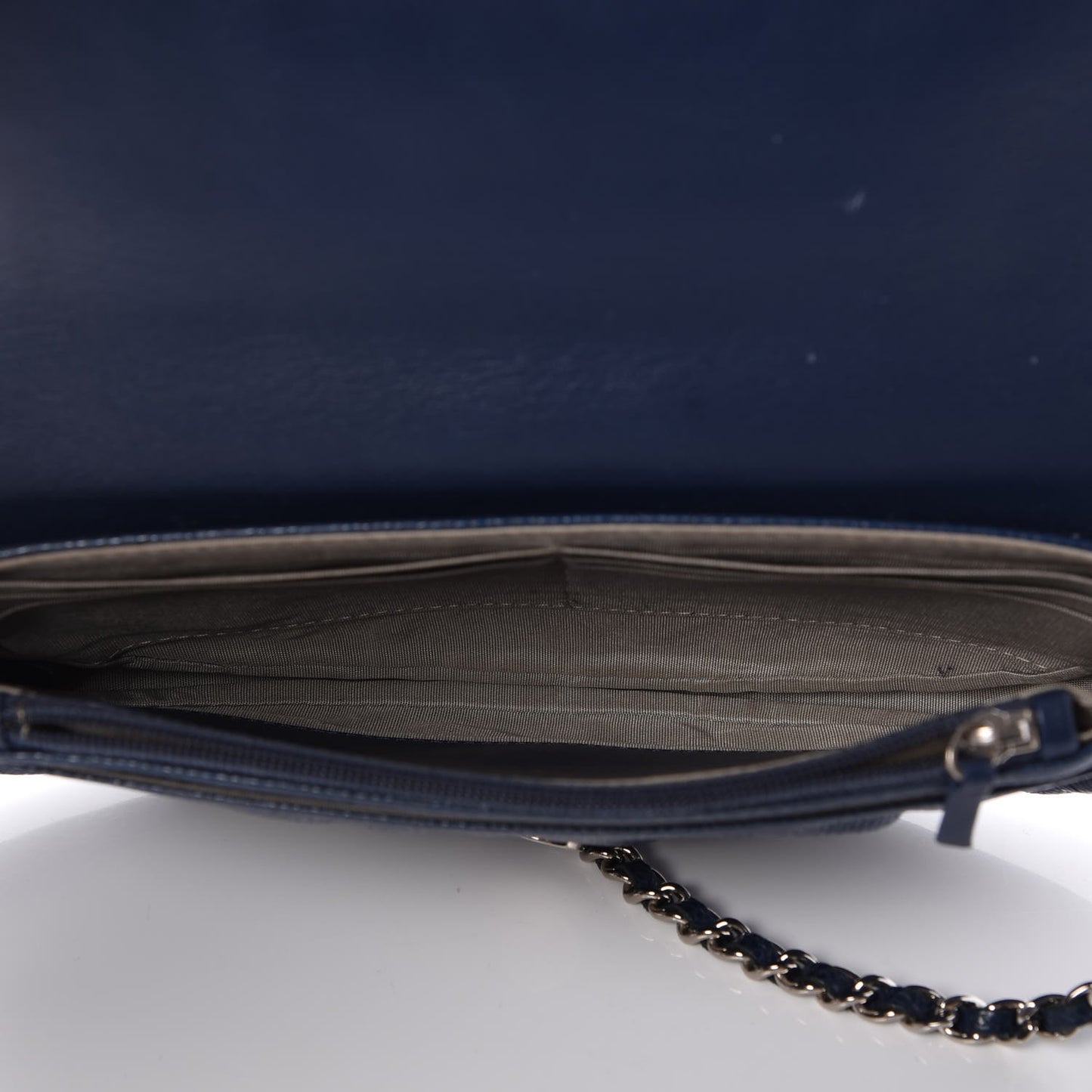 Caviar Half Moon Wallet On Chain WOC Navy