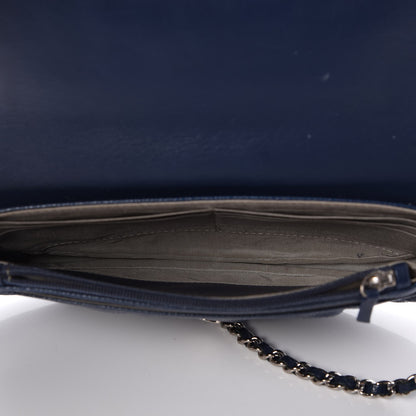 Chanel Caviar Half Moon Wallet On Chain WOC Navy 5 of 8
