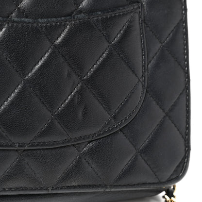 Chanel Lambskin Quilted Wallet On Chain WOC Black 8 of 15