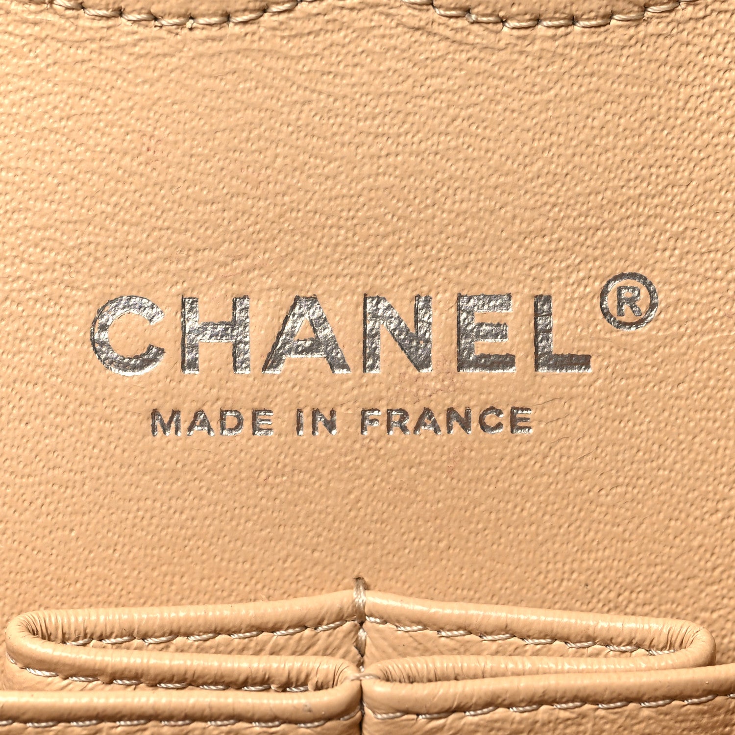 Chanel Lambskin Quilted Medium Double Flap Beige 6 of 15
