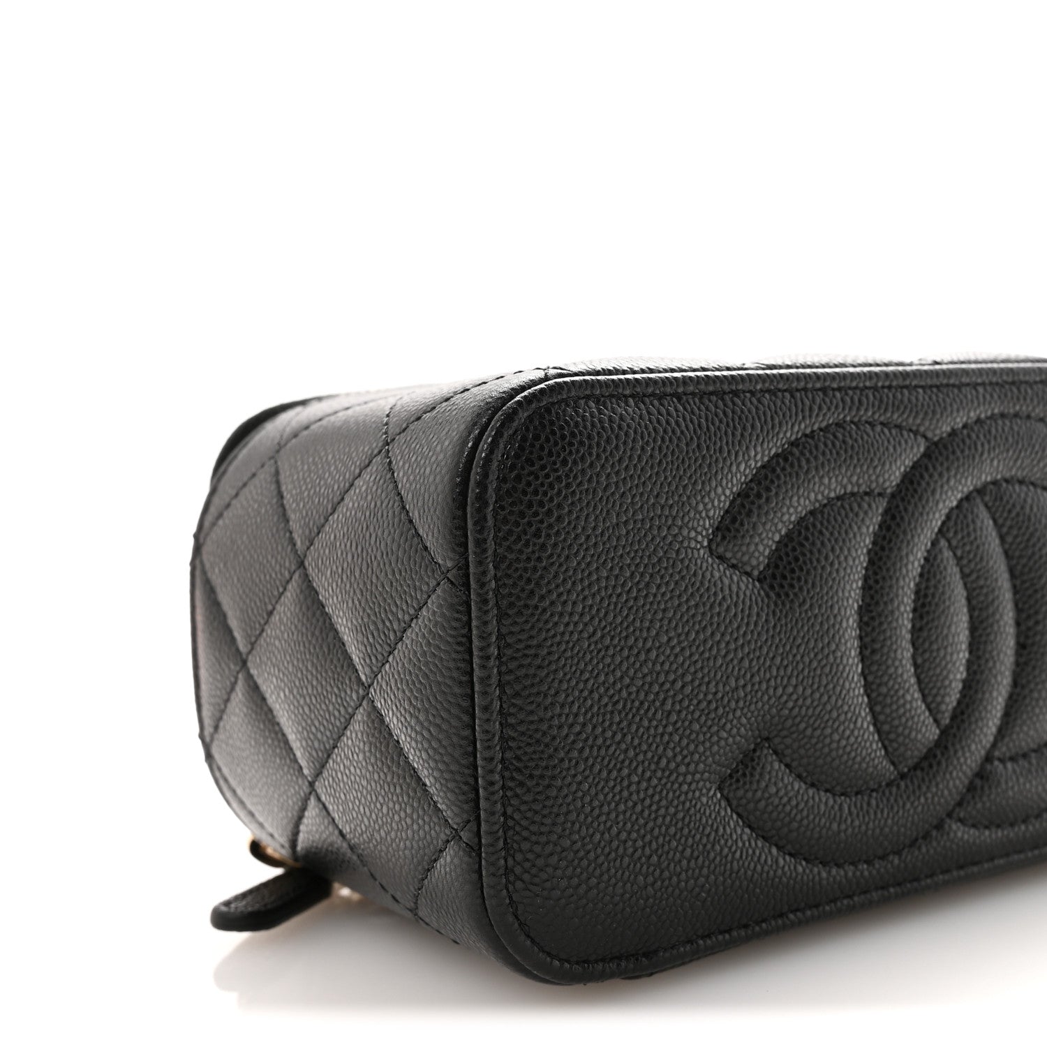 Chanel Caviar Quilted Small Vanity Case With Chain Black 9 of 11