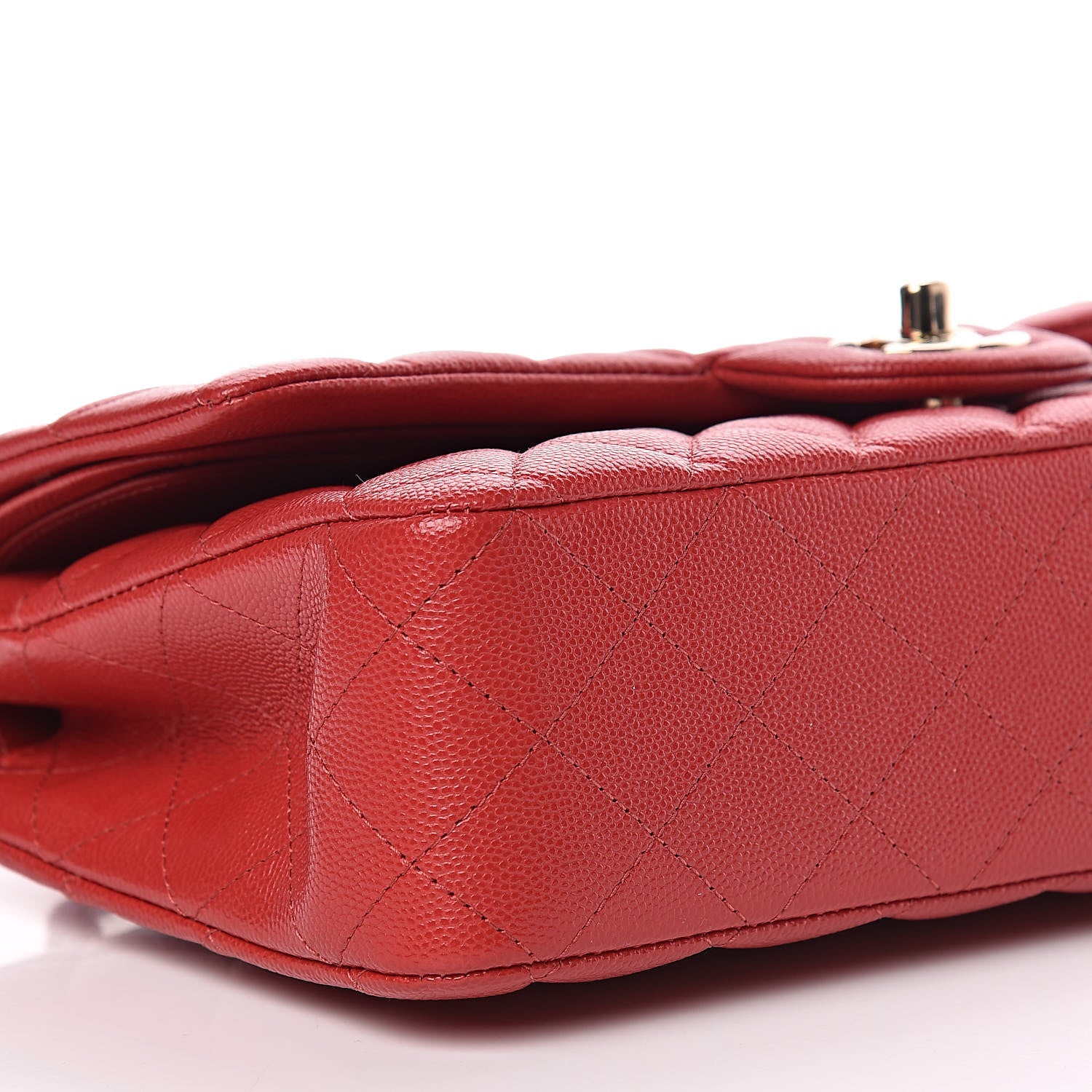 Chanel Caviar Quilted Medium Double Flap Red 6 of 11