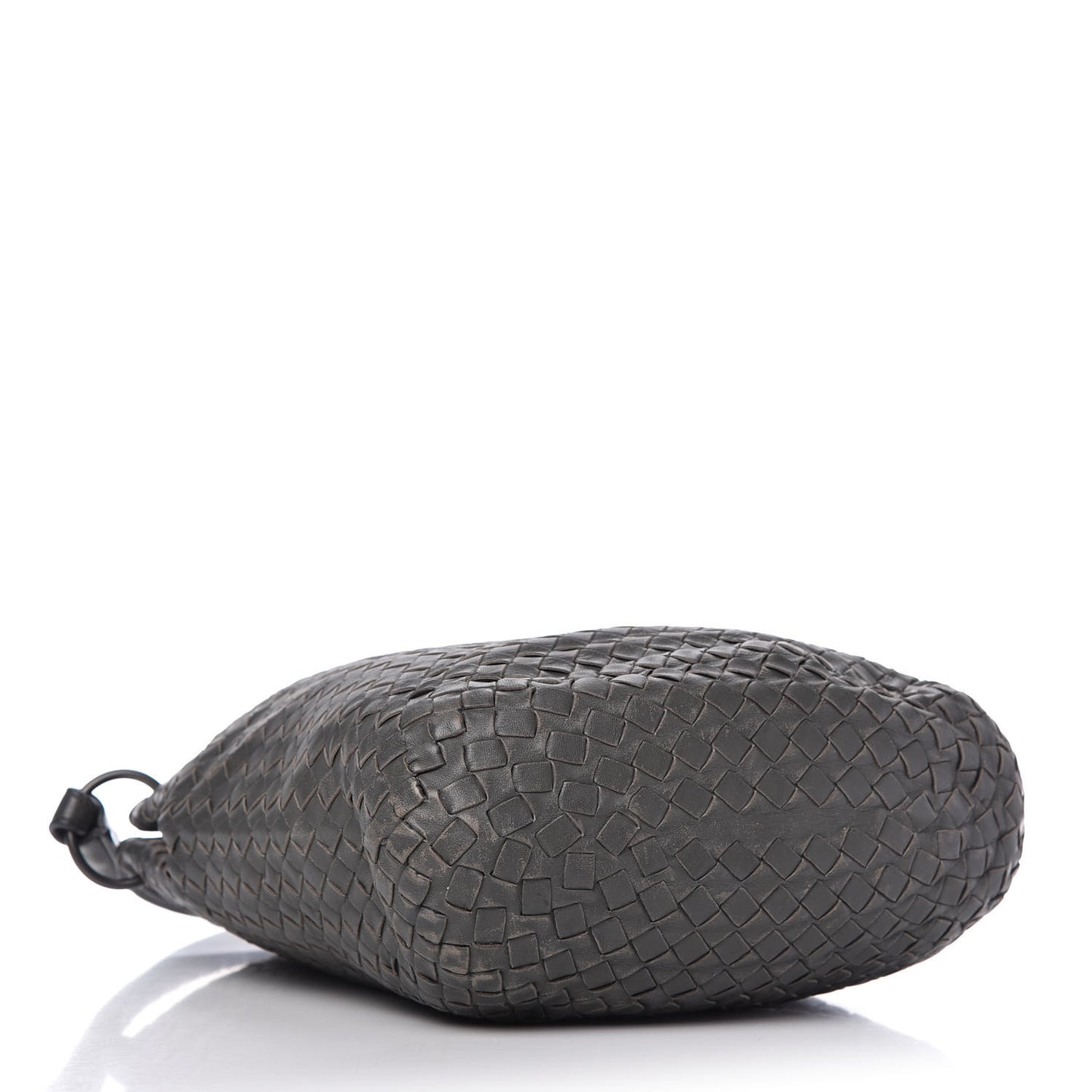 Nappa Intrecciato Bucket Bag Gray