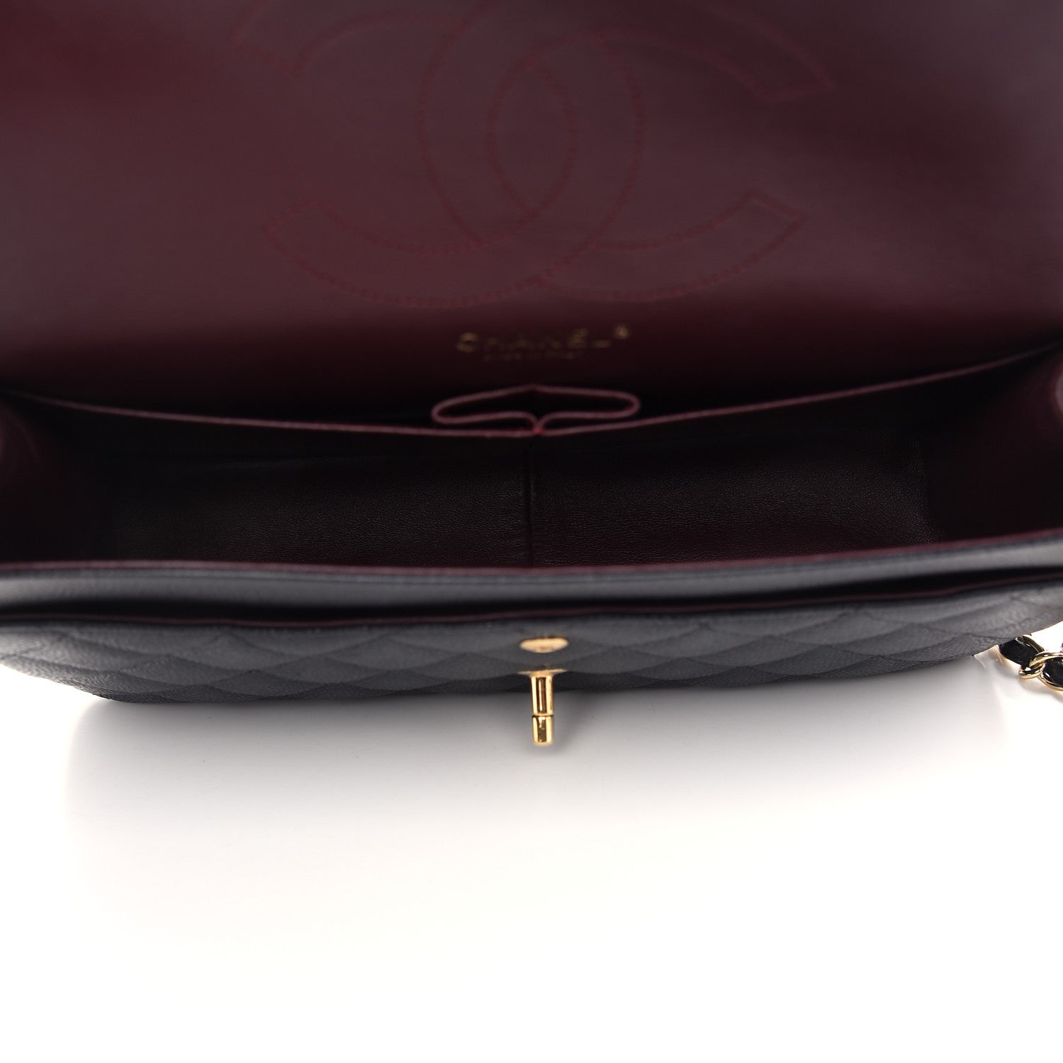 Chanel Caviar Quilted Jumbo Double Flap Black 5 of 10