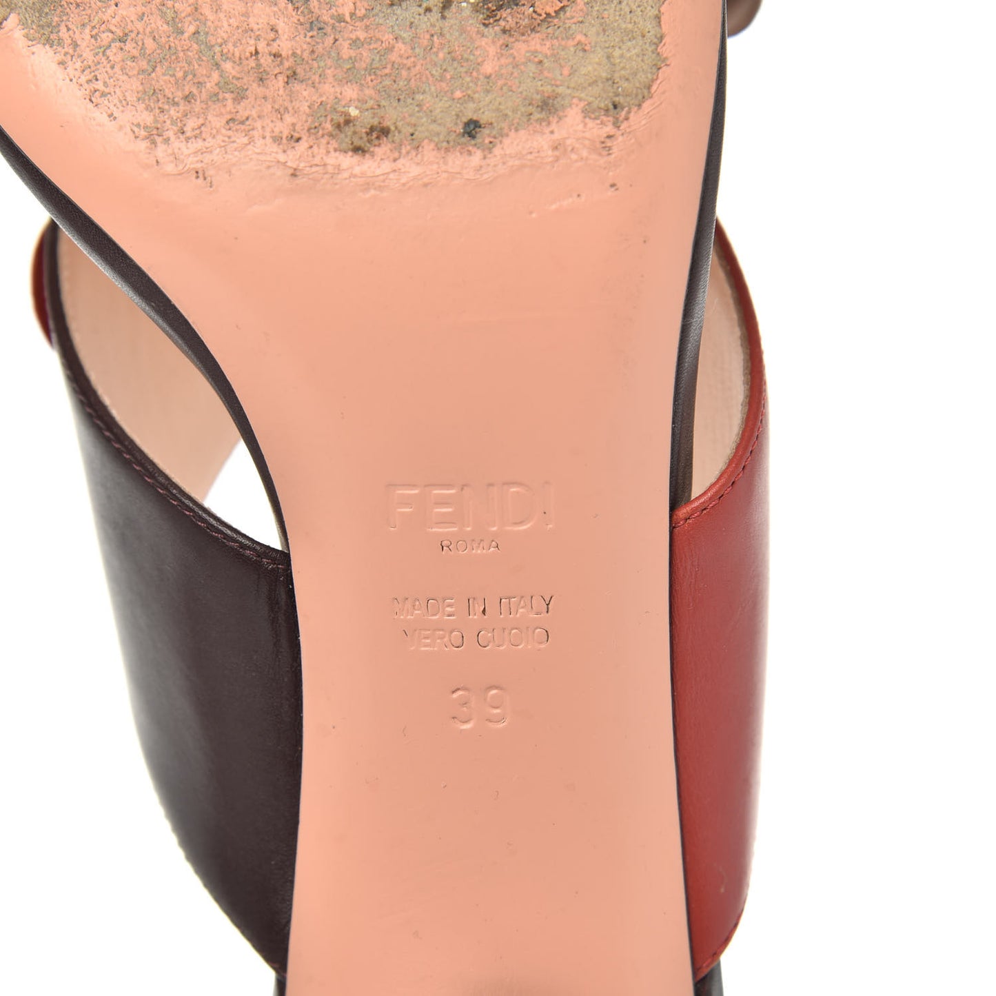 Calfskin Flowerland Studded Elsa Colorblock Sandals 39 Multicolor