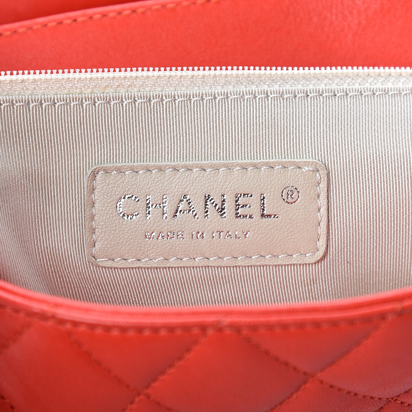 Washed Lambskin Quilted Maxi Chain Around Flap Red