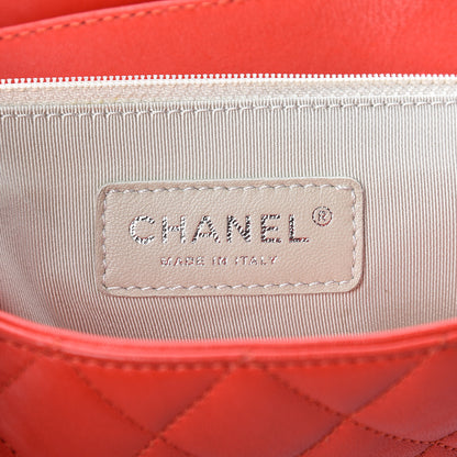 Chanel Washed Lambskin Quilted Maxi Chain Around Flap Red 6 of 11