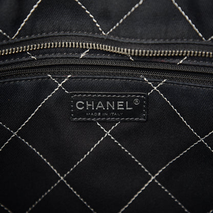 Chanel Metallic Grained Calfskin Shopping Fever Tote Silver 5 of 9