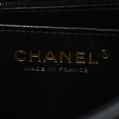 Chanel Shiny Lambskin Quilted Pearl Twist Mini Square Flap Black 6 of 10