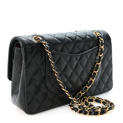 Chanel Caviar Quilted Medium Double Flap Black 3 of 10