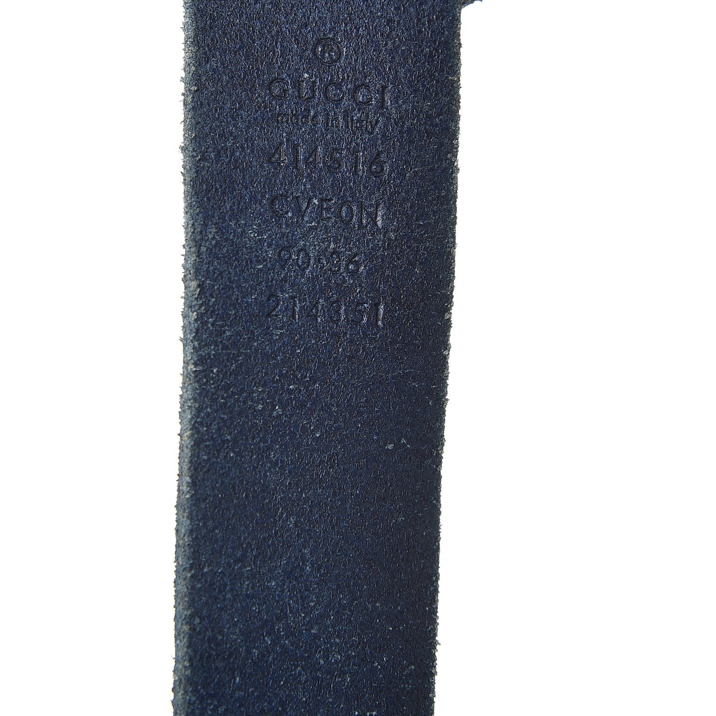 Cuoio Toscano Nickel Double G 30mm Belt 90 36 Blue