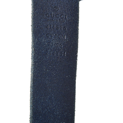 Gucci Cuoio Toscano Nickel Double G 30mm Belt 90 36 Blue 4 of 7