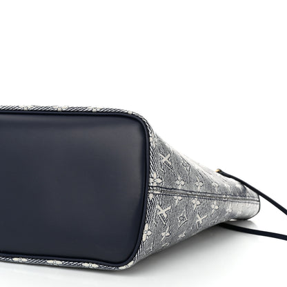 Louis Vuitton Monoglam Neverfull MM Blue 10 of 10