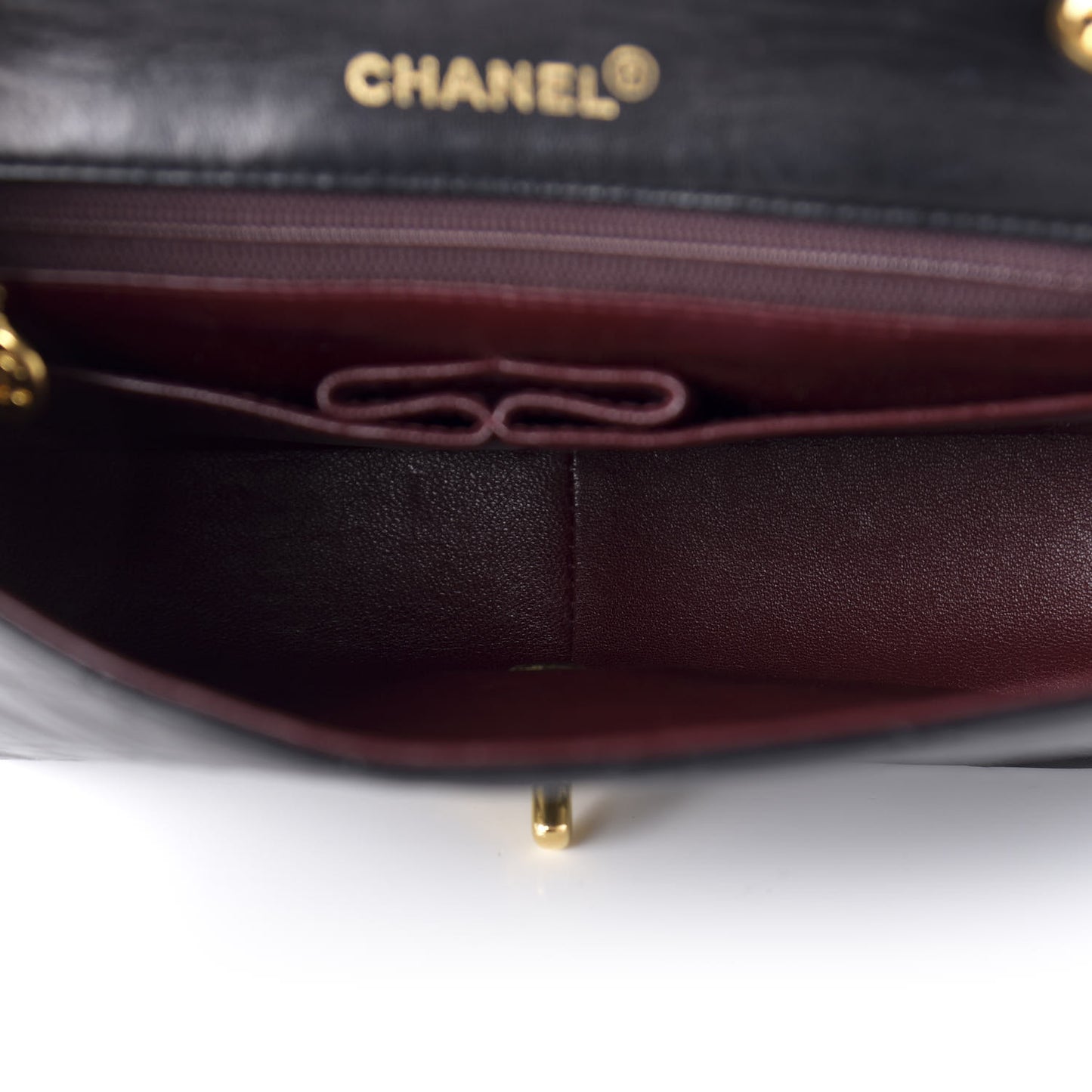 Lambskin Quilted Small Single Flap Bag Black